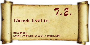 Tárnok Evelin névjegykártya